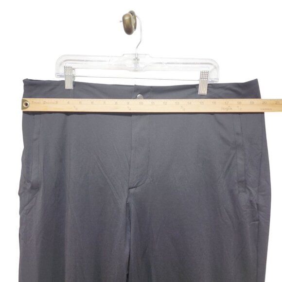 Mens Black Dress Pants Size 38W 30L Polyester & Elastane Blend - Picture 5 of 8